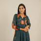 Mulchanderi Anarkali Set With Embroidery