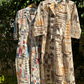 Multi Abstract Print Cotton Aline Kurta