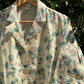 Light Floral Printed Cotton Flax Aline Kurta