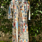 Multi Abstract Print Cotton Aline Kurta