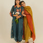 Mulchanderi Anarkali Set With Embroidery