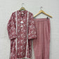 Pakistani cotton kurta set with lace details