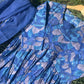 Blue Handblock Printed Cotton Anarkali