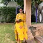 Floral Cotton Suit Set with Printed Dupatta