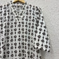 White Floral print cotton Kurta.