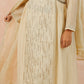 Off-White Hand-Embroidered Mul Chanderi Suit Set