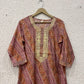 Pink Bandej print muslin Kurta.