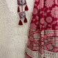 Pink Printed Cotton Kurta Pant Set