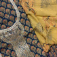 Premium Embroidered Cotton Block Printed Unstitched Suit Set