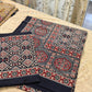 Ajrak Print Pure Cotton King Size Bed Sheet
