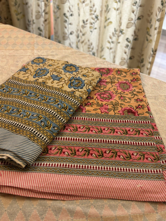 Bagh Pure Cotton King Size Bed Sheet