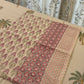 Pink Bagh Pure Hand Block Printed King Size Bed Sheet