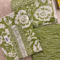 Embroidered Cotton Block Printed Unstitched Suit Set