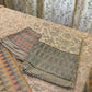 Kantha Stitch Block Print Pure Cotton Single Bed Sheet