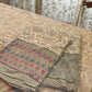 Kantha Stitch Block Print Pure Cotton Single Bed Sheet