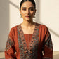Soft Mul Cotton Brown Printed Suit Set