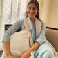 Cotton Slub Hand Block Printed Cushion Cover