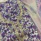 Thread Embroidered Cotton Block Printed Unstitched Suit Set