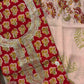 Premium Embroidered Cotton Block Printed Unstitched Suit Set