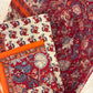 Cotton Block Printed Chiffon Dupatta Unstitched Suit Set