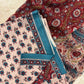 Cotton Block Printed Chiffon Dupatta Unstitched Suit Set