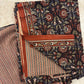 Cotton Block Printed Chiffon Dupatta Unstitched Suit Set