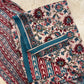 Cotton Block Printed Chiffon Dupatta Unstitched Suit Set