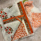 Chiffon Dupatta Cotton Suit Set