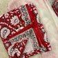 Cotton Block Printed Chiffon Dupatta Unstitched Suit Set