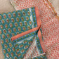 Kota Doriya Dupatta Cotton Block Printed Unstitched Suit Set