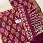 Cotton Block Printed Unstitched Suit Set