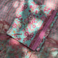 Cotton Block Printed Chiffon Dupatta Unstitched Suit Set