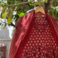 Ajrak Print Alia Cut Cotton Anarkali Suit Set