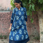 Indigo Floral Printed Cotton Co-ord Set
