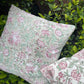 Beige Canvas Hand Block Printed Pure Cotton Cushion Cover