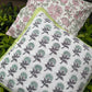 Cotton Slub  Hand Block Printed Cushion Cover