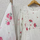 Mul Mul Cotton Floral A-Line Kurta Set with Lining