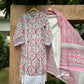 Pink Block Print Cotton Suit Set