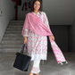 Pink Block Print Cotton Suit Set