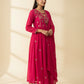 Mul Cotton Embroidered Anarkali Set