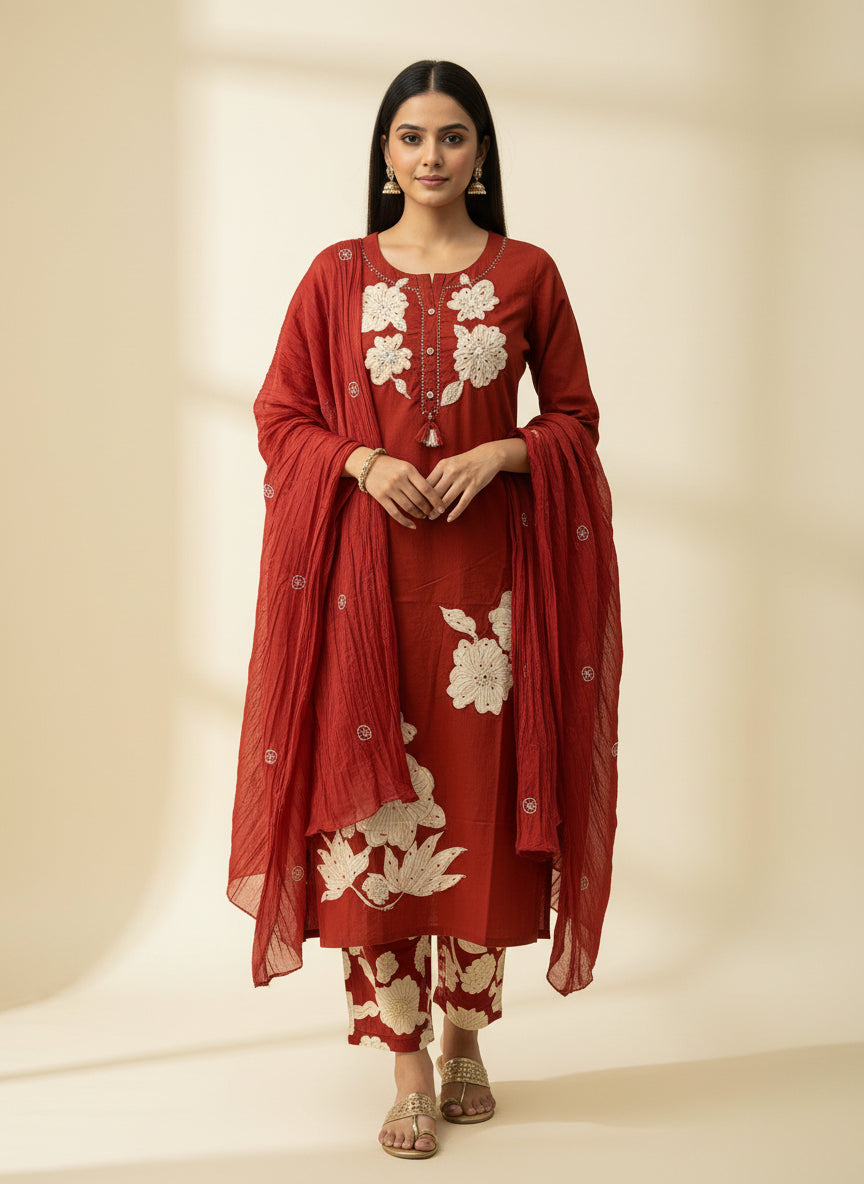 Cotton Suit Set in 3 Versatile Colours