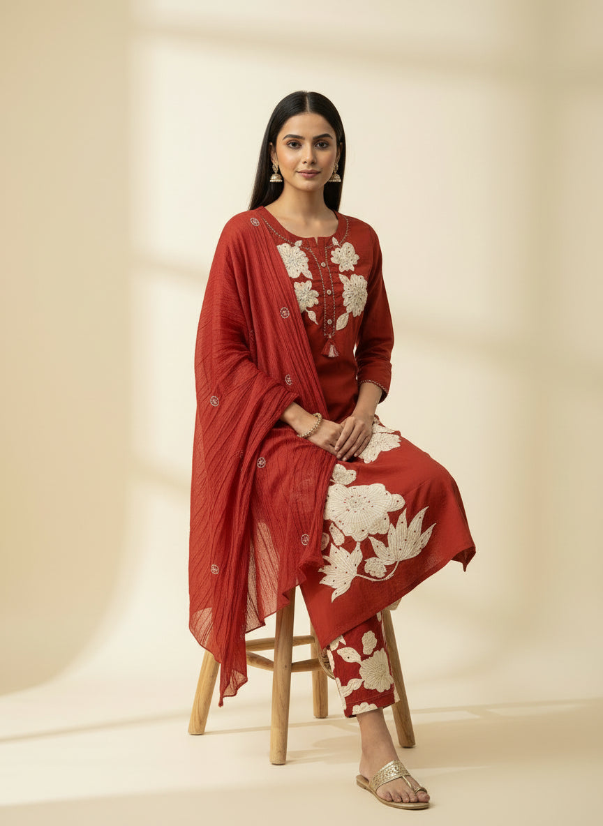 Cotton Suit Set in 3 Versatile Colours