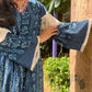 Indigo Straight Suit Set