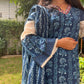 Indigo Straight Suit Set