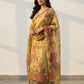 Golden Shimmer Silk Straight Kurta Set