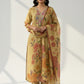 Golden Shimmer Silk Straight Kurta Set