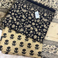 Cotton Block Printed Chiffon Dupatta Unstitched Suit Set