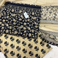 Cotton Block Printed Chiffon Dupatta Unstitched Suit Set