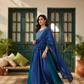 Mulchanderi A-Line 3-Piece Set with Lining