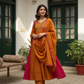 Mulchanderi A-Line 3-Piece Set with Lining